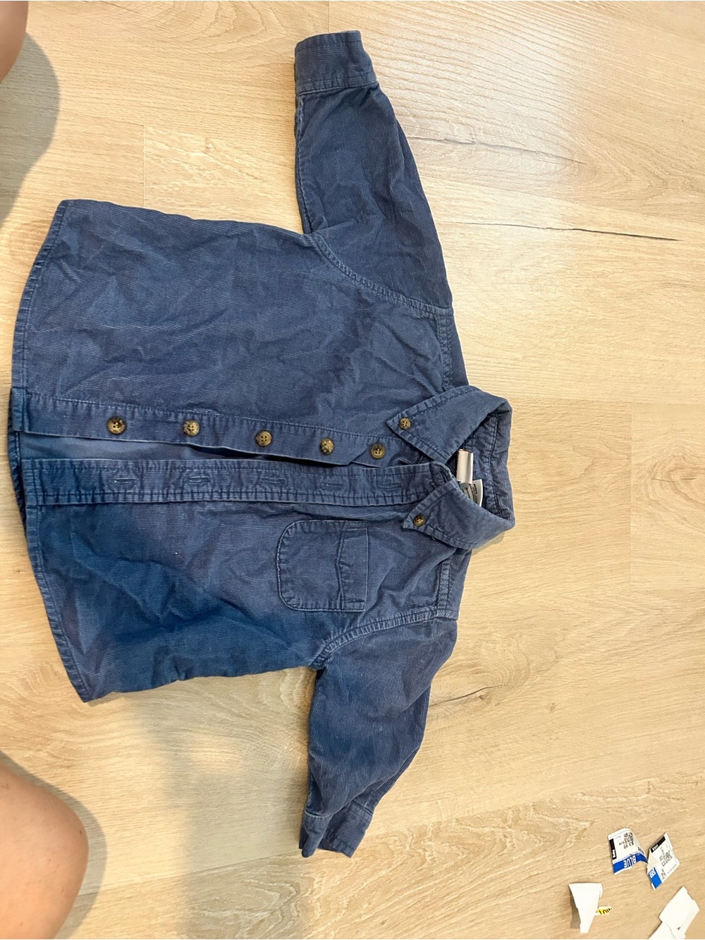 McDonald's Navy Blue Kids Jean Button-Up Jacket